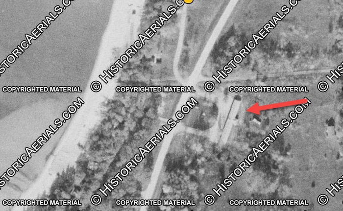 Sun-n-Sand Motel - 1955 Aerial (newer photo)
